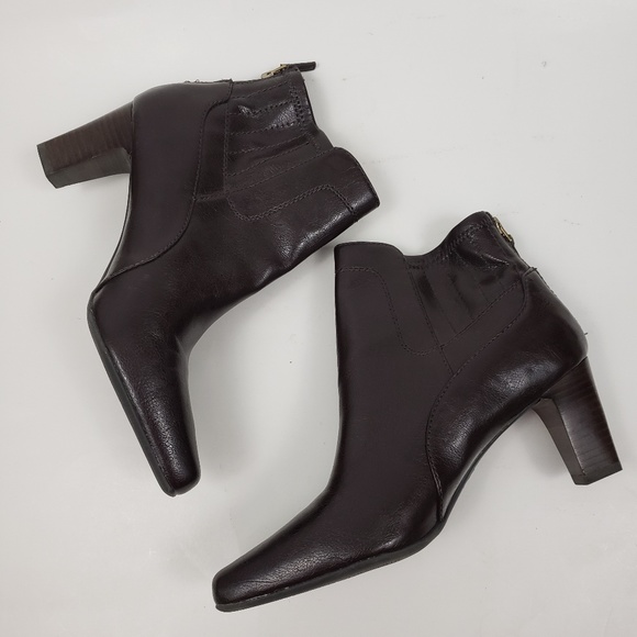 franco sarto square toe booties